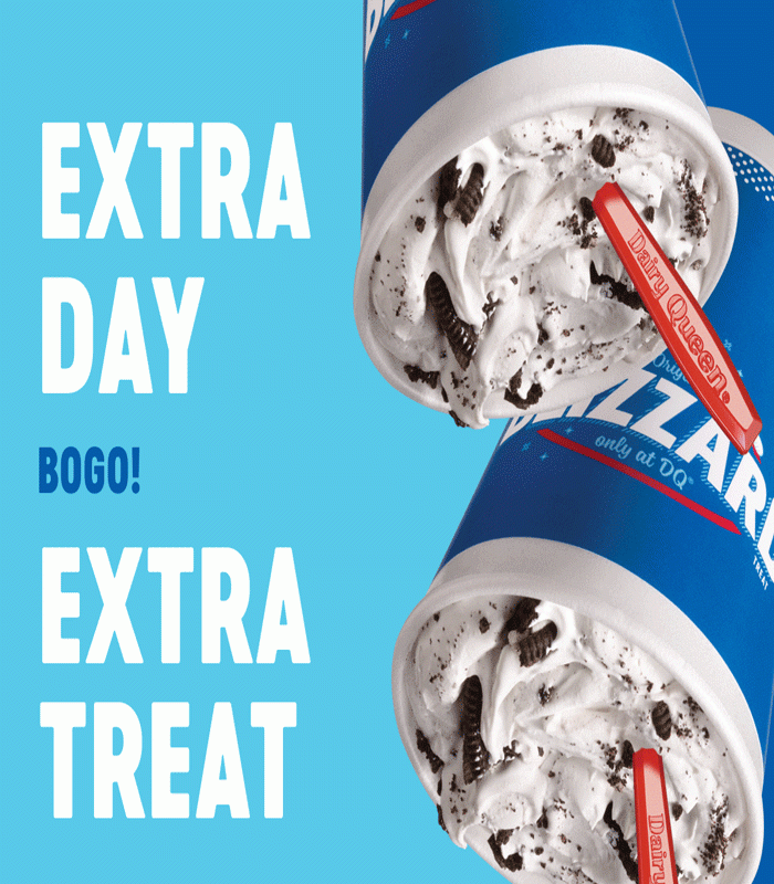 EXTRA DAY, EXTRA TREAT! SNAG A FREE BLIZZARD TREAT AT DAIRY QUEEN RESTAURANTS IN TEXAS ON LEAP DAY