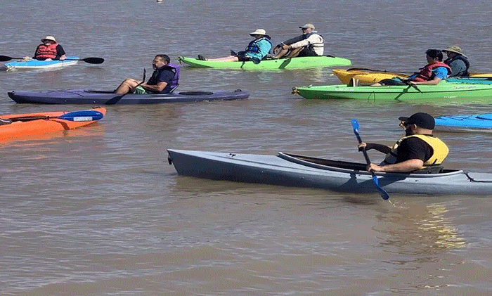 Guided Morning Kayaking & Pilates  Stretching on Caballo Lake