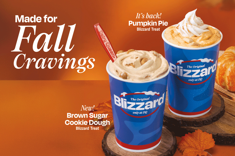 FALL BLIZZARD TREAT COLLECTION WITH NEW AND RETURNING FLAVORS DEBUT AT DQ RESTAURANTS IN TEXAS 